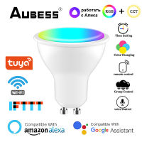 Wifi Tuya Smart Light Bulbs Gu10 4W RGBCW AC85-265V Dimmable Led Lamp Spotlight Timer for APP Smart Life Alexa Home Alice