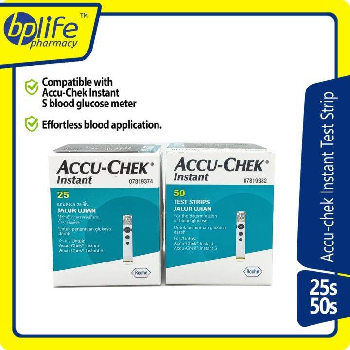Accuchek Instant Test Strip 25s/50s 50s (Exp 11/2024) Lazada