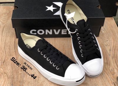 รองเท้าผ้าใบ  Converse Jack Purcell  สีดำ สินค้าพร้อมส่ง มีเก็บเงินปลายทาง