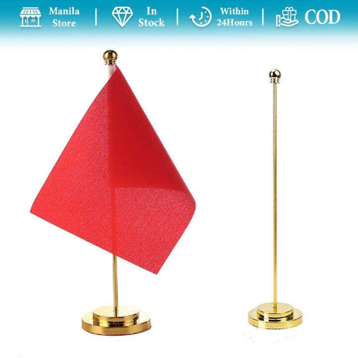 Metal Desktop Flag Holder Office Gold Table Flag Pole for House Office Decor Lazada PH