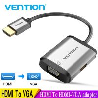 Vention HDMI to VGA Adapter HDMI Male to VGA Felame HD 1080P Audio Cable Converter With 3.5 Jack for PS4 Laptop PC Box Projector