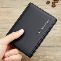 Simple mens card holder  leather multifunctional ID card bag  fashionable small card case Card Holders