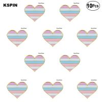 Intersex Pride Heart Shape Lapel Pin Flag badge Brooch Pins Badges 10Pcs a Lot Fashion Brooches Pins