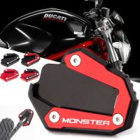 ☬❦ For Ducati Monster 821 1200 1200S 1200R 2014 - 2016 2017 2018 2019 2020 Motorcycle Kickstand Extension Plate Side Stand Pad