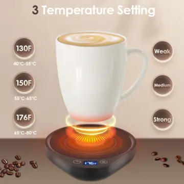 Dropship Electric Coffee Mug Warmer For Desk Auto Shut Off USB Tea Milk Beverage  Cup 3 Temperature Setting to Sell Online at a Lower Price
