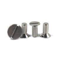 【HOT】✕❈ 5-50pc M1.6 M2.5 M4 M5 304stainless steel GB68 Metric Threaded Slotted Flat Countersunk Machine Screw