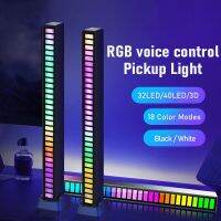 LED Sound Control Pickup Lights RGB Coloful Strip Light Music Rhythm Ambient Lamp For LED Bar Car Room TV Gaming Decora Night Lights