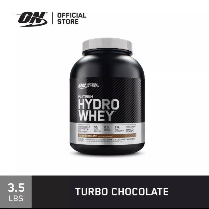 Optimum Nutrition Platinum Hydro Whey Protein Isolate Protein 3.5Lb - Turbo  Chocolate – ไฮโดรไลซ์ เวย์โปรตีนไอโซเลต โปรตีนที่มีความละเอียดดูดซึมได้เร็ว  เสริมสร้างกล้ามเนื้อ ฟื้นฟู-ซ่อมแซมกล้ามเนื้อ ผู้ที่แพ้นมวัว หรือแลคโตส  สามารถทานได้ | Lazada.Co.Th