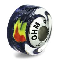 บีดแก้ว มูราโน่ Campfire OHM Murano Glass Bead Charm