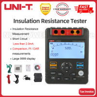 UNI-Tดิจิตอลเครื่องทดสอบความต้านทานฉนวนUT512 500V--2500V MeggerสายดินMeterเครื่องวัดโอห์มมิเตอร์DC/AC