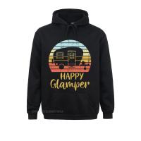 Happy Glamper Funny Glamping Glamper Queen Of The Camper Pullover Hoodie Summer Hoodies Fashionable New Coming Sweatshirts Size Xxs-4Xl