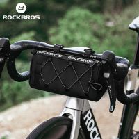 2023⊙◑✁ ROCKBROS Bicycle Front Bag 1.5L Capacity Portable Handlebar Front Tube Bag Multifunction Shoulder Bag Cycling Bike Accessories