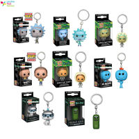 LT【ready Stock】Funko Pop Rick Morty พวงกุญแจ Snowball Pickle Rick จี้น่ารักอะนิเมะการ์ตูน Key Ring1【cod】