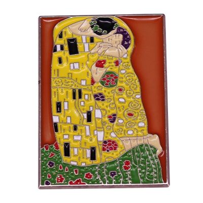 【CW】 The by Gustav Klimt Paintings Enamel Brooch Pin Brooches Lapel Pins Alloy Metal Badge Denim Jacket Jewelry Accessories