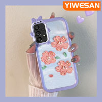 JIUMOO A53ปลอกสำหรับ Samsung 5G เคสเลนส์หลายสีลายดอกไม้มุกแวววาวเคสมือถือผู้หญิงสวยกันกระแทกและทนต่อการขีดข่วน