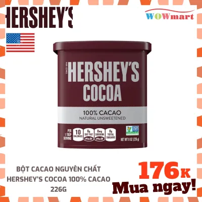 [HCM]Bột Cacao nguyên chất Hershey’s Cocoa 100% Cacao 226g