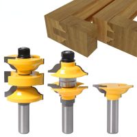 3pcs 1/2 12mm Shank Entry ภายใน Tenon Door Router Bit Set Ogee จับคู่ R S Router Bits แกะสลักสําหรับไม้