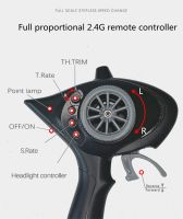 RX7 LD1802 LDRC RTR 1/18 2.4G ไจโรสโคปแบบ2WD ESP รถ RC รถดริฟท์ไฟ LED เต็มรูปแบบควบคุมโมเดลของเล่นเด็กของขวัญ