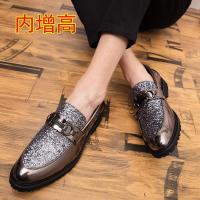 ?Brogue รองเท้าอินเทรนด์สไตล์อังกฤษลำลองดอกไม้รองเท้าหนังช่างทำผมพื้นรองเท้าความสูงที่เพิ่มขึ้น8ซม. แพลตฟอร์ม10ซม. รองเท้าบุรุษ