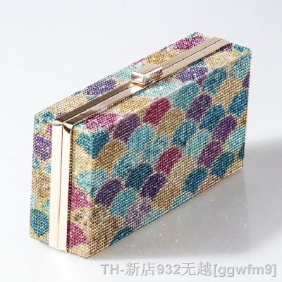 hot【DT】☼✥  Pooflower New Colorful Clutch Purse 2021 Prom Evening Female Wedding Small Crossbody Handbag