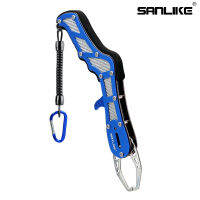 Sanlike ปลาลิปกริปเปอร์ที่มีลื่น EVA จับเปลือกขดเชือกเส้นเล็ก carabiner อลูมิเนียมน้ำหนักเบาป้องกันสนิมปลา g rabber