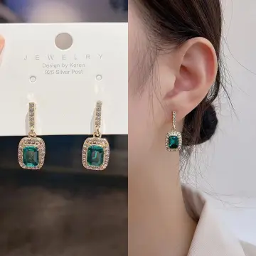 Peoria Emerald Dangler Earrings – PRERTO E-COMMERCE PRIVATE LIMITED