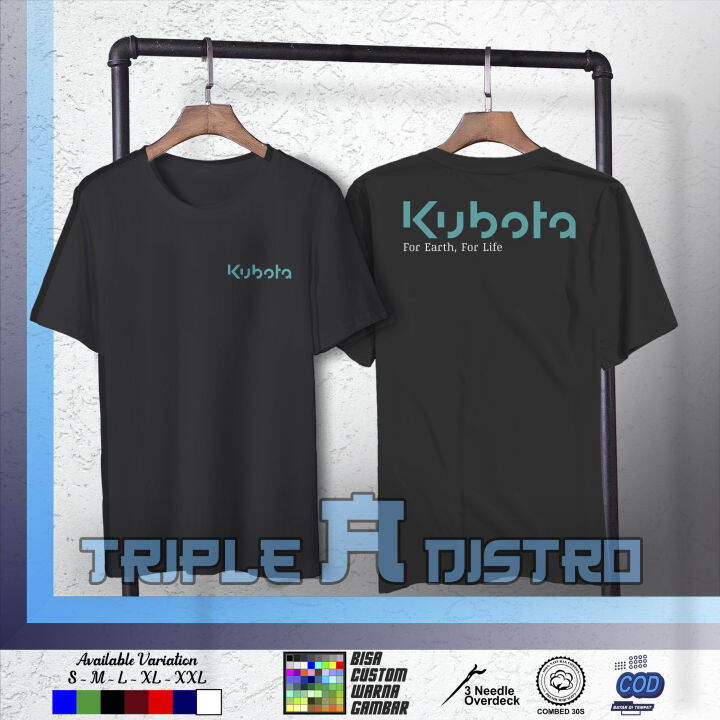 Kaos Baju Kubota Logo V3 Simple Kaos Perusahaan Keren By Triple A