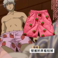 ☃△™ กางเกงเลกกิ้งขาสั้น ผ้าเรยอน พิมพ์ลายการ์ตูนอนิเมะ Gintama Gintoki เหมาะกับเดินชายหาด แบบดั้งเดิม