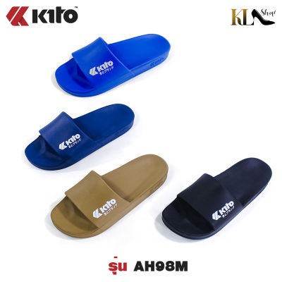 Kito รองเท้าแตะแบบสวม รองเท้ายางกีโต้ รองเท้าแตะลำลอง พื้นนิ่มใส่สบาย รองเท้ากีโต้ราคาถูก แบรนด์แท้Kito100% รุ่น AH98M (ไซซ์40-43)
