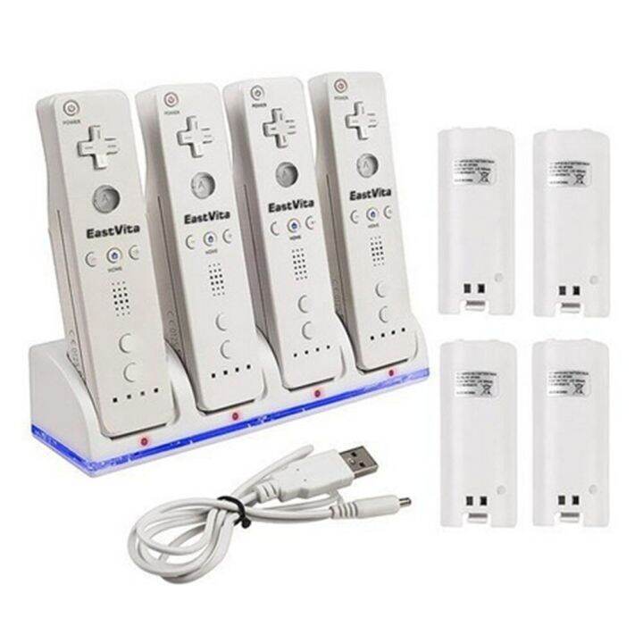 Pack Charger For Nintendo Wiiu Wii U Gaming Accessories Remote Control