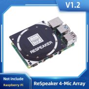 Raspberry Pi ReSpeaker 4 Mic Mảng 4 Micro Bảng Mạch Mở Rộng RGB Cho AI Hỗ