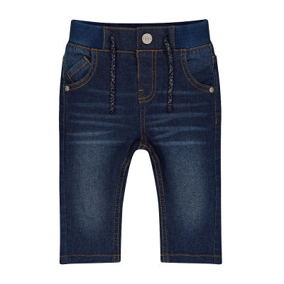 กางเกงยีนส์เด็กผู้ชาย Mothercare dark-wash rib waist jeans RA611