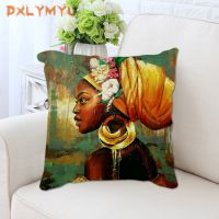 hot！【DT】♤☎  Pillowcases 45x45 cm African Printed Cushion Cover Painting Sofa