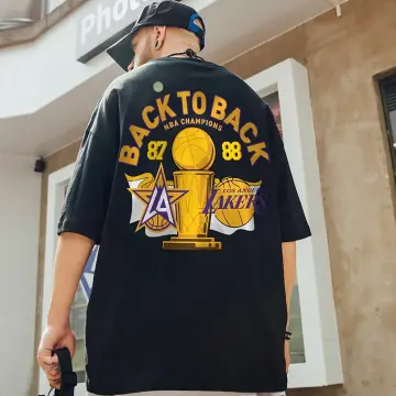 NBA LA LAKERS CHAMPIONSHIP OVERSIZED T-SHIRT 'GREY