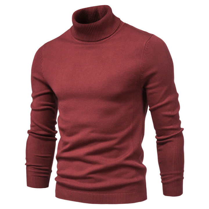 hnf531-okamoto-เสื้อคอเต่าชาย-ผู้ชายสีทึบ-pullover-คอสูงผู้ชายเสื้อกันหนาวลำลองผู้ชายเสื้อกันหนาวคอเต่า-เสื้อกันหนาว-ผช-เสื้อกันหนาว-เกาหลี