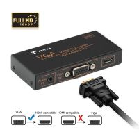 VGA to HDMI-compatible Converter Monitor/PS3/PS4/HDTV/Blue-ray DVD 3.5mm Audio Micro USB Power HDMI-compatible Output Adapter