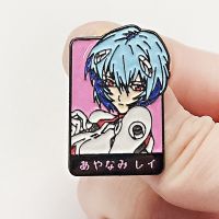 Neon Genesis Evangelion Ayanami Rei Anime Lapel Pins Backpack Jeans Enamel Brooch Pin Women Fashion Jewelry Gifts Cartoon Badges