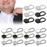 18 Pieces Shirt Button Extender Adjustable Neck Collar Elastic Button Extender For Dress Shirt Pants Collars Trousers Skirts