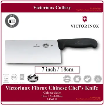 Victorinox Swiss Classic Chinese Style Chef's Knife in red - 6.8561.18G