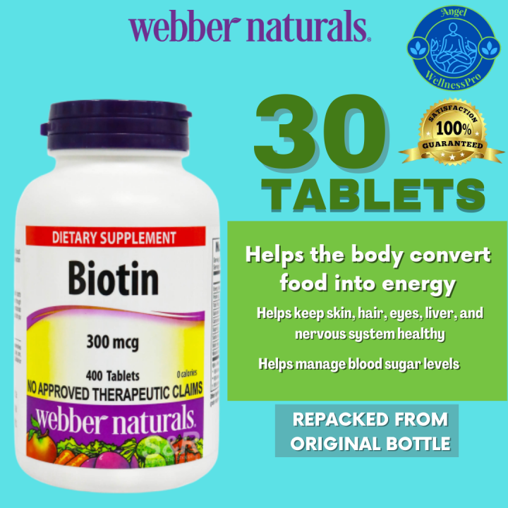 ber Naturals Biotin 300mcg 30 Tablets AUTHENTIC Lazada PH