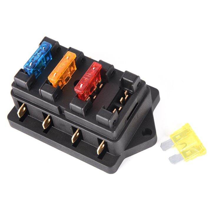 yf-car-4-way-circuit-standard-ato-blade-fuse-box-block-holder-12v-24v-4-for-22mm-handlebar-motorcycles-e-bikes