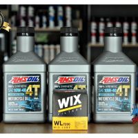 ของแท้ มีบาร์โค็ด น้ำมันเครื่อง AMSOIL 10W-40 สัง้คราะห์ 100% จำนวน 3 ขวด และ กรองน้ำมันเครื่อง WIX 7200