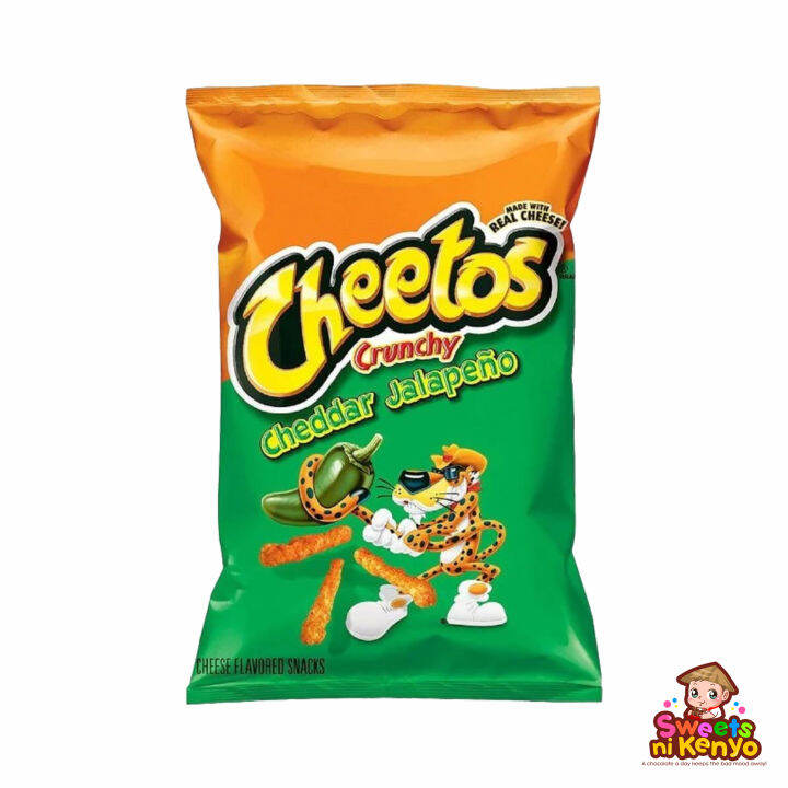 Cheetos Crunchy Cheddar Jalapeño Cheese Flavored Snacks 226 8g Lazada Ph