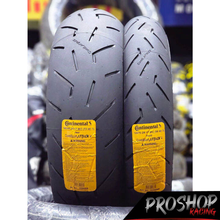ยาง Continental Sport Attack 4 ขนาด 120/180/190/200 ขอบ 17 Lazada.co.th