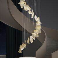 [COD] light luxury living room post-modern creative paper art lamps staircase restaurant duplex hall chandelier