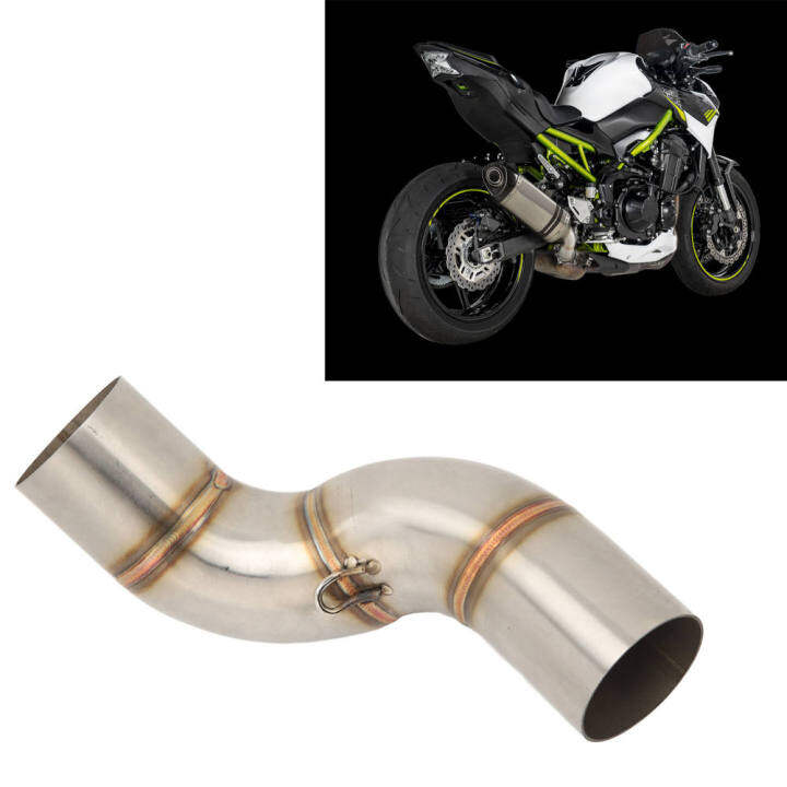 exhaust-middle-link-pipe-stainless-steel-exhaust-system-mid-connection-tube-สำหรับ-z900-2020-2021