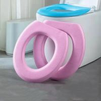 【LZ】 Waterpoof Soft Toilet Seat Cover Bathroom Washable Closestool Mat Pad Cushion O-shape Toilet seat Bidet Toilet Cover Accessories