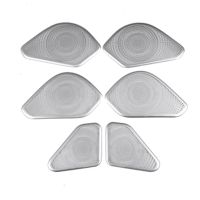 1Set/6Pcs Door Loudspeaker Sound Pad Horn Mesh Cover Trim Accessory Part Kit for Land Rover Range Rover 2023 Car Interior Speaker Frame