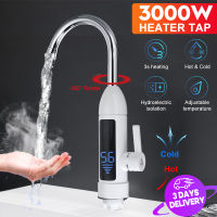 ?Xiaomi? 3000W 220V Water Heater Banyo Kusina Instant Electric Hot Water Heater Tap Temperature Display 360° Rotatable With Faucet Shower