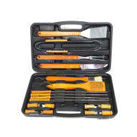 Premium Black Box Barbecue Tool Set 18 pcs.(wood handle)